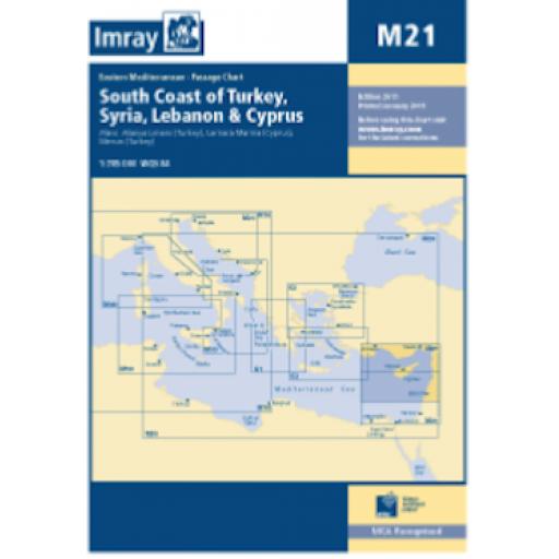 Imray M Series: M21 South Coast of Turkey, Syria, Lebanon and Cyprus