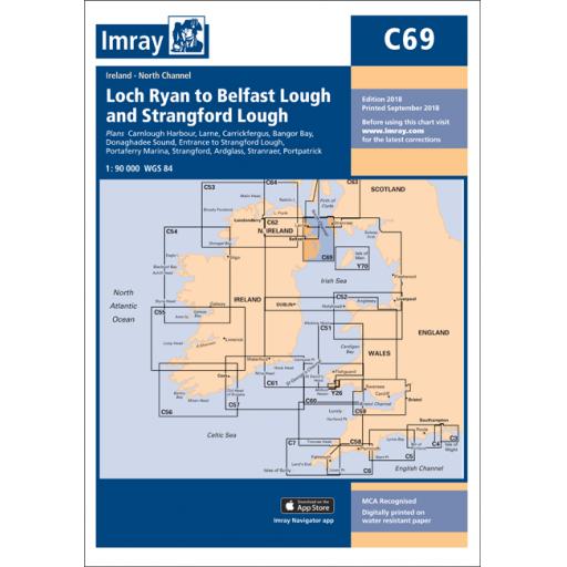 Imray C Series: C69 Loch Ryan to Belfast Lough and Strangford Lough