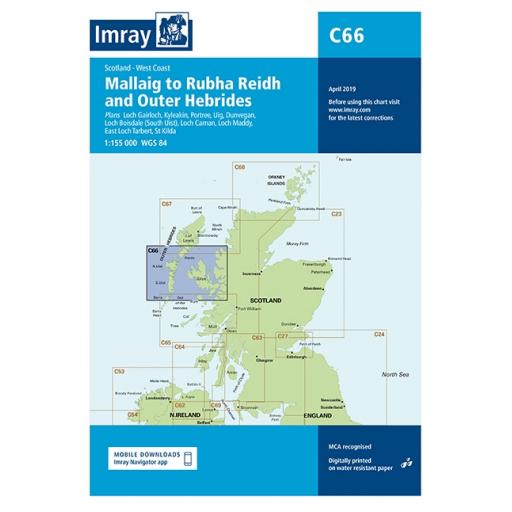 Imray C Series: C66 Mallaig to Rudha Reidh and Outer Hebrides