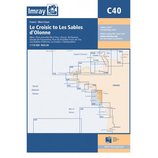 Imray C Series: C40 Le Croisic to Les Sables d'Olonne